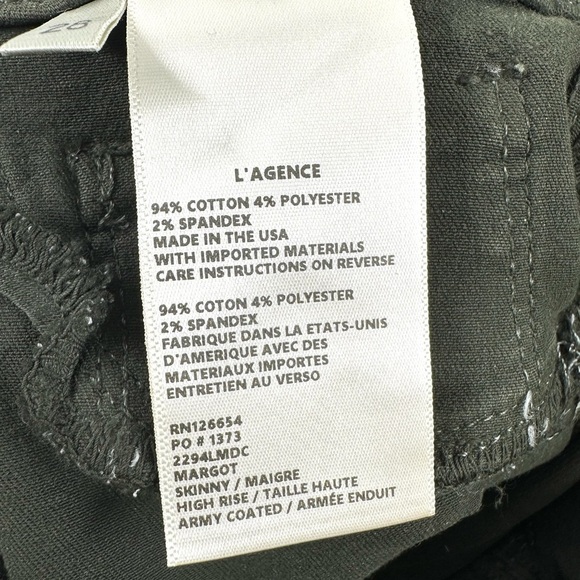 L'Agence Margot Coated Jeans Womens 28 High Rise Stretch Luxury Capsule Comfy - Picture 6 of 11